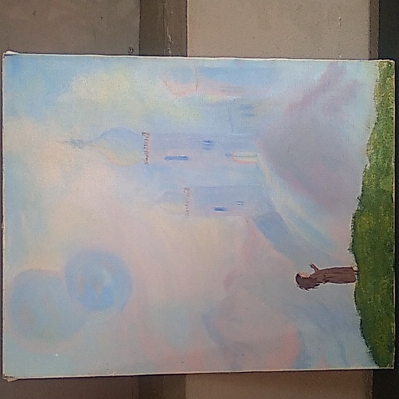 Castle in The Sky Hand-painted Canvas - Picture 5 of 5